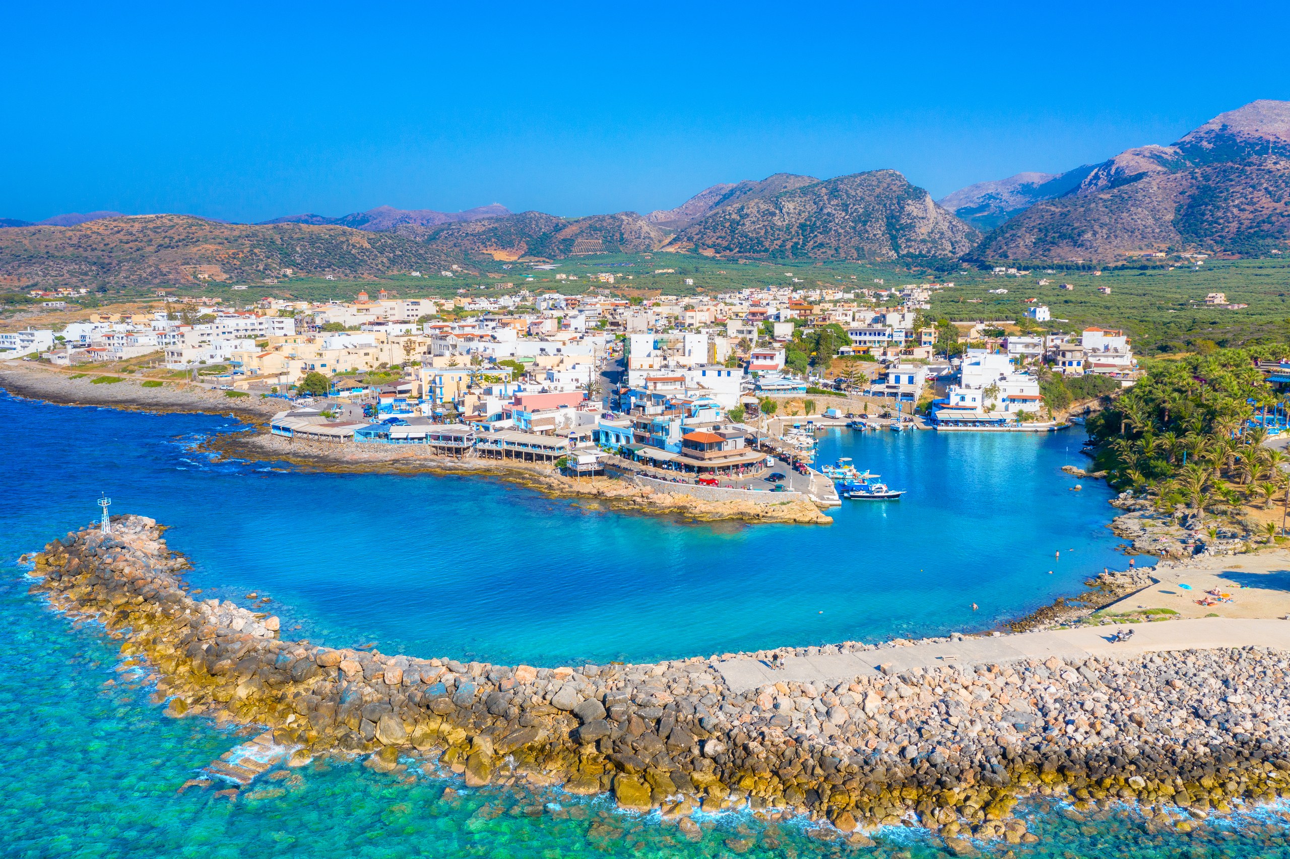 Sisi, Crete — aerial view