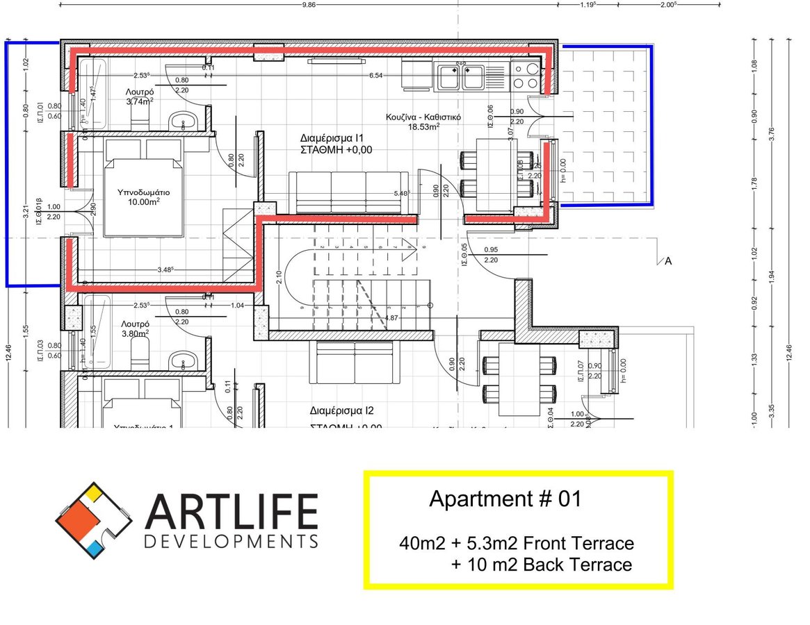 Apartment #01 floor plan